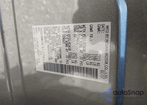 2017 Infiniti Qx60 from USA, damaged, VIN 5N1DL0MM2HC527761